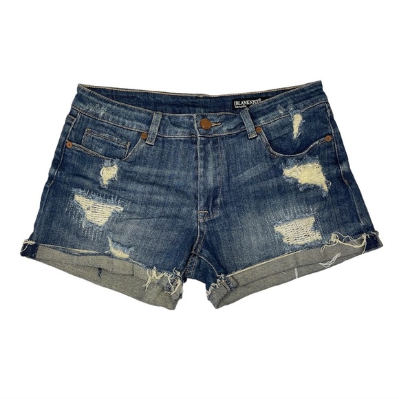 Blank NYC Pants - Blank NYC Distressed Denim Shorts Women’s SIZE 27